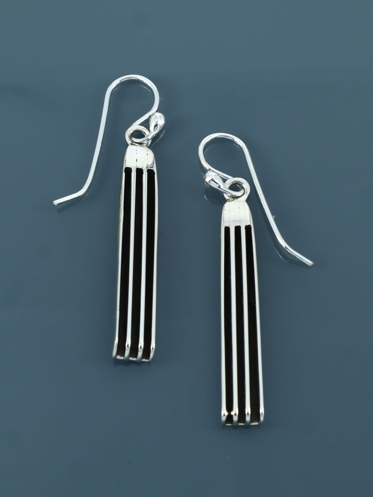 Navajo Sterling Silver Earrings - PuebloDirect.com