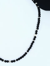 Navajo Onyx Single Strand Beaded Necklace - PuebloDirect.com