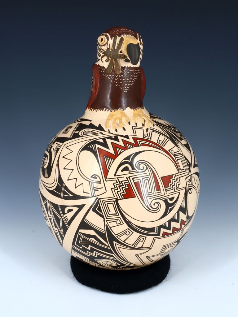 Mata Ortiz Hand Coiled Bird Effigy Pottery - PuebloDirect.com
