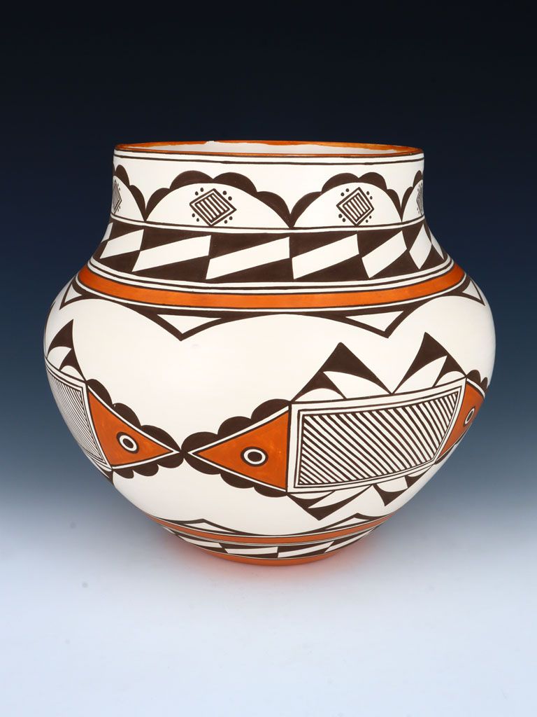 Acoma Pueblo Hand Painted Geometric Pottery - PuebloDirect.com