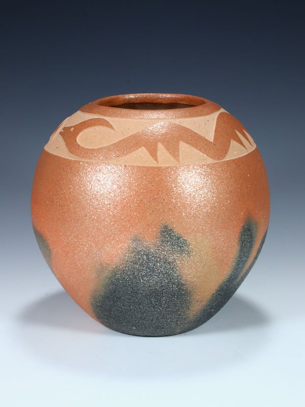 Nambe Pueblo Hand Coiled Micacious Pottery - PuebloDirect.com