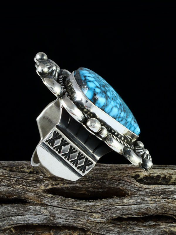 Natural Kingman Turquoise Ring, Size 7 1/2 - PuebloDirect.com