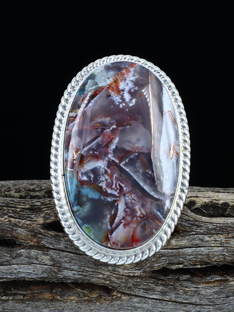 Native American Copper and Chrysocolla in Quartz Ring, Size 7 1/2 - PuebloDirect.com