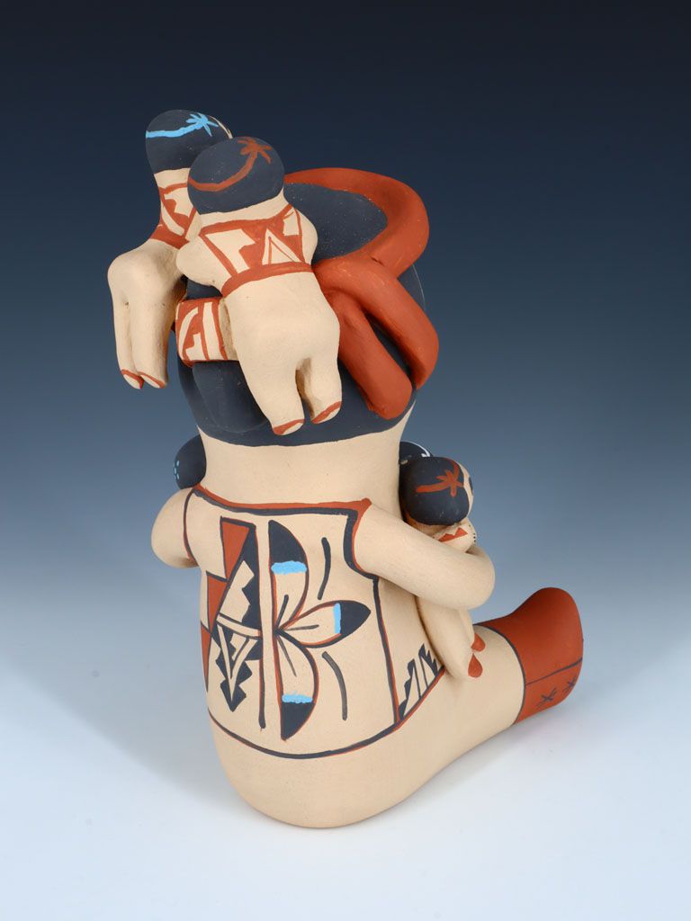 6 Baby Jemez Pueblo Pottery Male Storyteller Figure - PuebloDirect.com