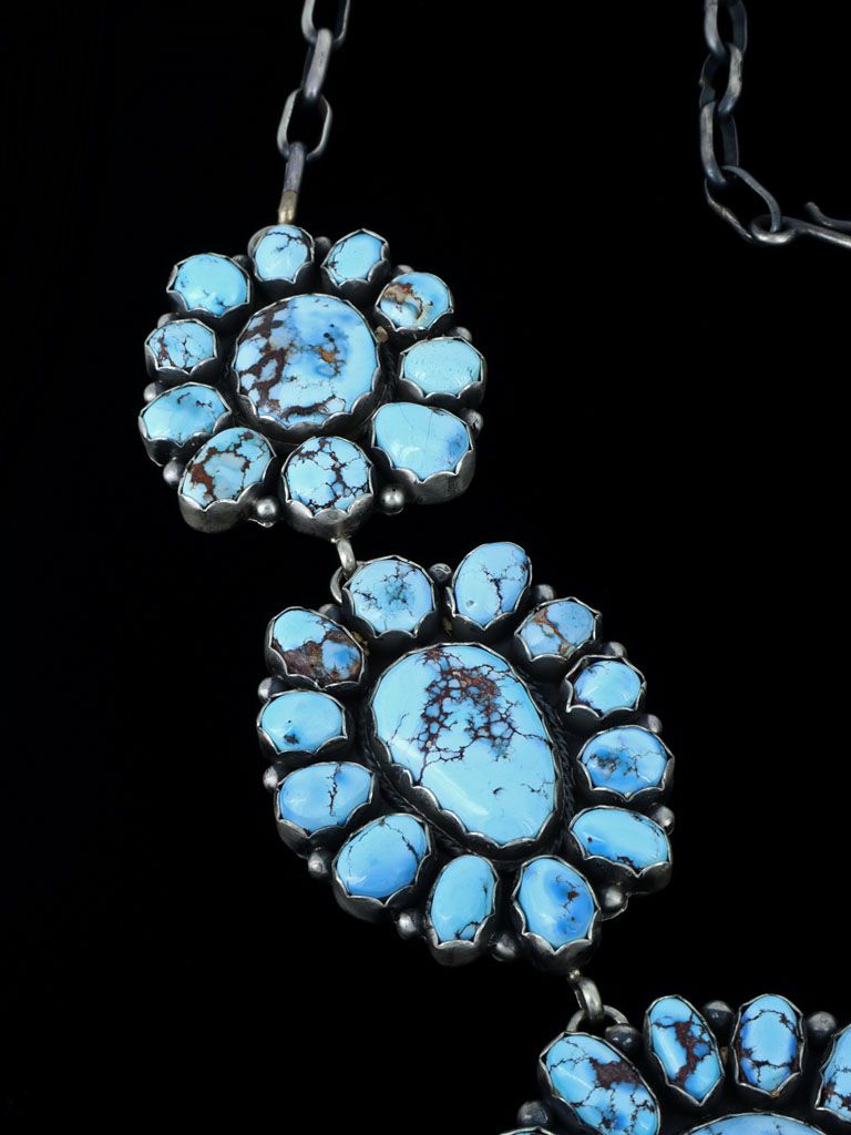 Native American Jewelry Golden Hill Turquoise Necklace - PuebloDirect.com