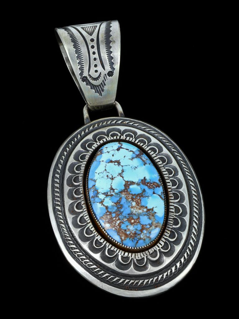 Native American Navajo Indian Turquoise Pendant | Mahakala Fine Arts