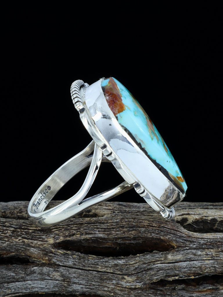 Natural Royston Turquoise Ring, Size 8 1/2 - PuebloDirect.com