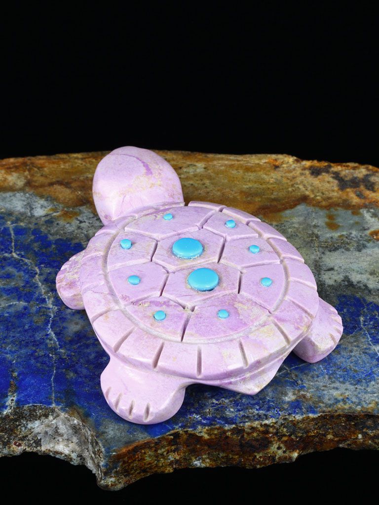Dyed Marble Turtle Zuni Fetish - PuebloDirect.com